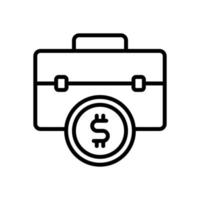 briefcase icon for your website design, logo, app, UI. vector