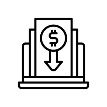 decrease icon for your website design, logo, app, UI. vector
