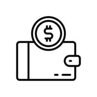 billetera icono para tu sitio web diseño, logo, aplicación, ui vector