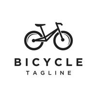 Bike geometric template logo creative design isolated background.Racing bike, competition, sport. vector