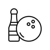 bowling icon for your website design, logo, app, UI. vector