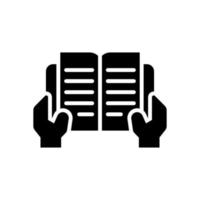 reading icon for your website design, logo, app, UI. vector