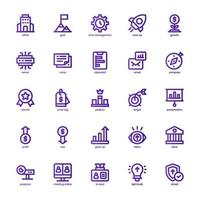 negocio análisis icono paquete para tu sitio web diseño, logo, aplicación, y usuario interfaz. negocio análisis icono básico línea degradado diseño. vector gráficos ilustración y editable ataque.