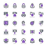 Internet Security icon pack for your website design, logo, app, and user interface. Internet Security icon mixed design. Vector graphics illustration and editable stroke.