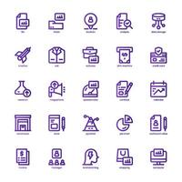 negocio análisis icono paquete para tu sitio web diseño, logo, aplicación, y usuario interfaz. negocio análisis icono básico línea degradado diseño. vector gráficos ilustración y editable ataque.