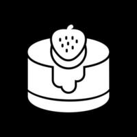 Strawaberry Cake Vector Icon Design