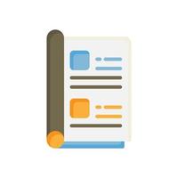 magazine icon for your website design, logo, app, UI. vector