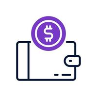 wallet icon for your website design, logo, app, UI. vector