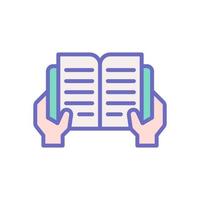 reading icon for your website design, logo, app, UI. vector