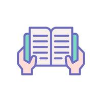 reading icon for your website design, logo, app, UI. vector