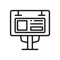 billboard icon for your website design, logo, app, UI. vector