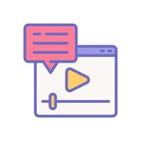 video marketing icon for your website design, logo, app, UI. vector