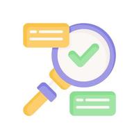 research icon for your website design, logo, app, UI. vector