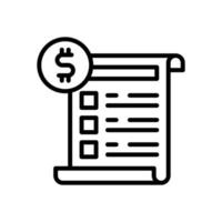 invoice icon for your website design, logo, app, UI. vector