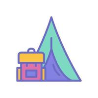 camping icon for your website design, logo, app, UI. vector