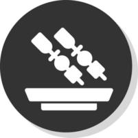 diseño de icono de vector satay