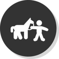 Horse Rider Vector Icon Design