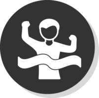 Race Finish Vector Icon Design