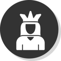 diseño de icono de vector de emperador