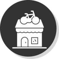 Bike Shop Vector Icon Design