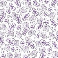 BLACK CURRANT PURPLE Seamless Pattern Vector Illustration