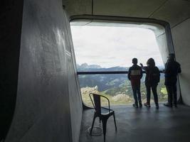 PLAN DE CORONES, ITALY - AUGUST 4 2020 - reinhold messner mountain museum photo