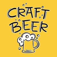 arte cerveza ligero bebida letras dibujos animados vector ilustración