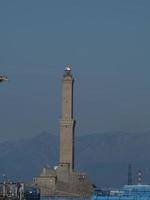 Lightouse Lanterna Genoa town Italy Symbol photo