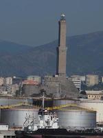 Lightouse Lanterna Genoa town Italy Symbol photo