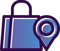 Shopping Destination Vector Icon Design