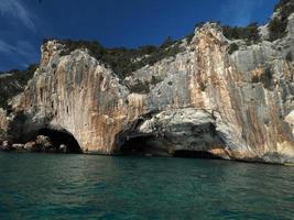 bueyes de mar grutas gruta del bue marino cala gonone italia foto