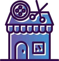 Tailor Shop Vector Icon Design