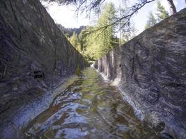 water mill valley in dolomites Longiaru badia valley photo