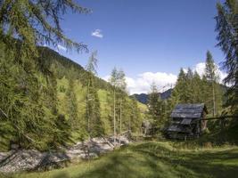 water mill valley in dolomites Longiaru badia valley photo