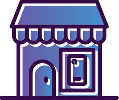 Mobile Shop Vector Icon Design
