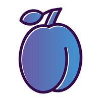 Plum Vector Icon Design