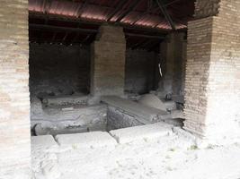 fullery laundry old ancient ostia archeological ruins photo
