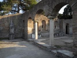 old ancient ostia archeological ruins photo