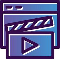 Video Player Vector Icon Design