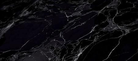 Black marble panoramic texture design, colorful dark marble surface, curved golden lines, bright abstract background design - Vector