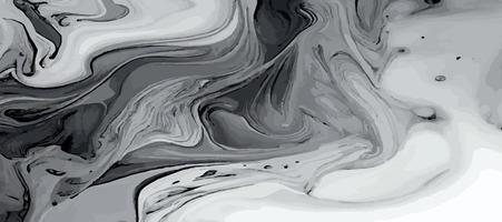 mármol panorámico textura, vistoso negro y blanco gris mármol superficie, curvo líneas, brillante resumen antecedentes diseño - vector