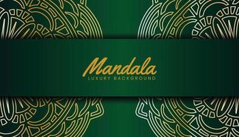 islamic luxury background with mandala vector