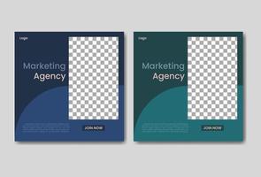 Unique Modern Editable Business Agency Social Media banner template vector