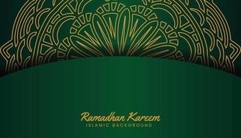 islamic luxury background with mandala vector