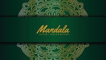 islamic luxury background with mandala vector