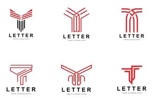 T Letter Logo, Modern Letter Style Vector, Design Suitable For Product Brands With T Letter vector