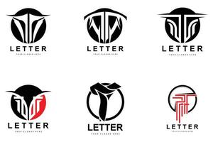 T Letter Logo, Modern Letter Style Vector, Design Suitable For Product Brands With T Letter vector