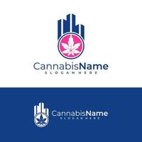 City Cannabis logo vector template. Creative Cannabis logo design concepts