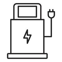 eléctrico cargar estación icono. vector