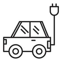 eléctrico coche icono. vector